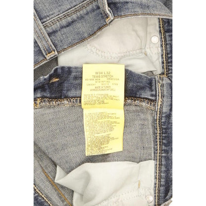 Wrangler Texas Men Blue Straight Regular Stretch Jeans W34 L32