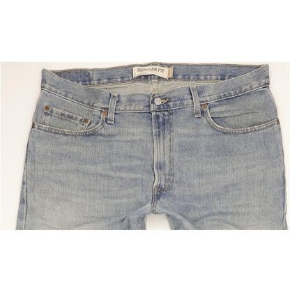 Levi's 505 Men Blue Straight Regular Jeans W36 L34
