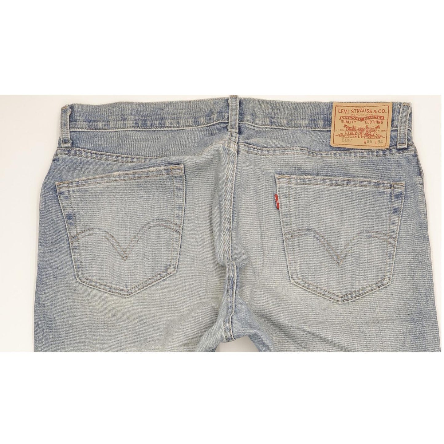 Levi's 505 Men Blue Straight Regular Jeans W36 L34