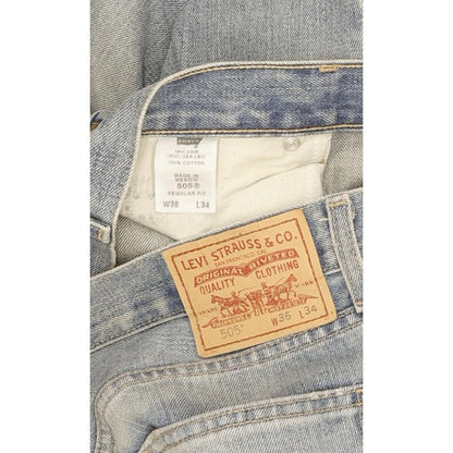 Levi's 505 Men Blue Straight Regular Jeans W36 L34