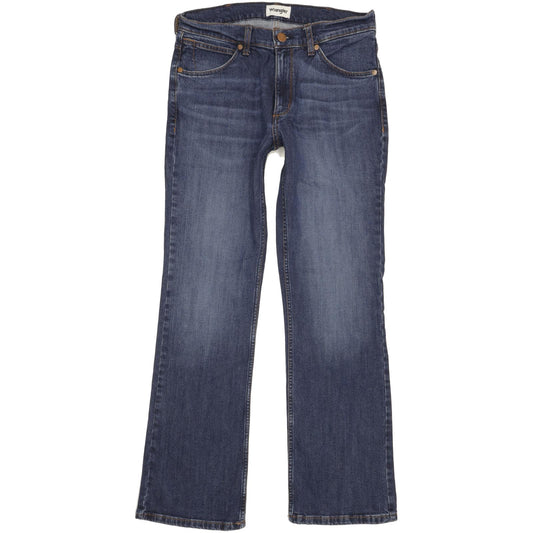 Wrangler Jacksville Men Blue Bootcut Regular Stretch Jeans W32 L32