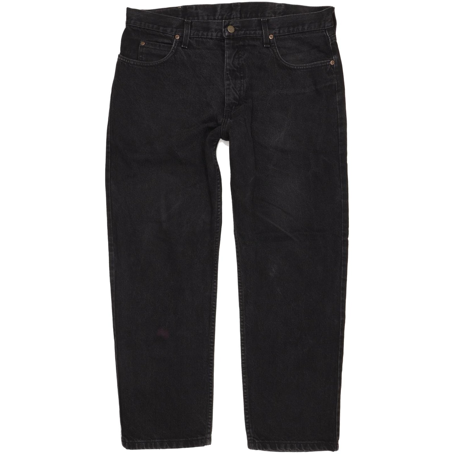 Lee Portland Men Black Straight Regular Jeans W38 L29