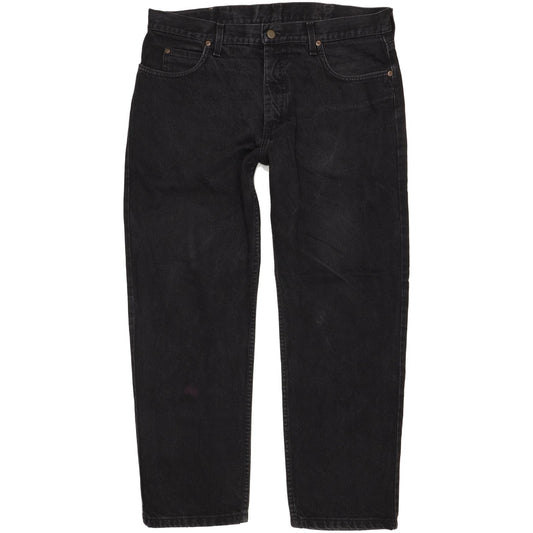 Lee Portland Men Black Straight Regular Jeans W38 L29
