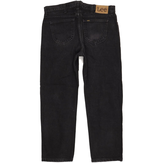 Lee Portland Men Black Straight Regular Jeans W38 L29