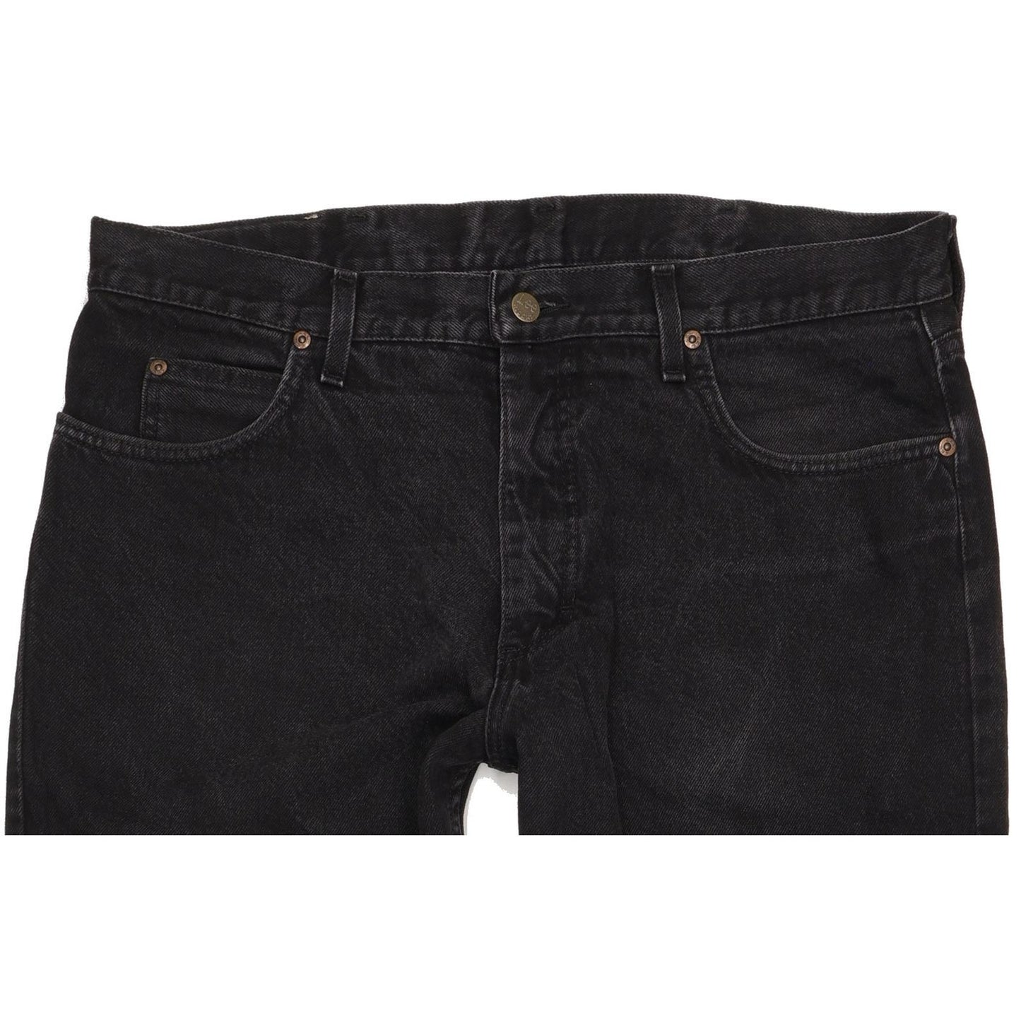 Lee Portland Men Black Straight Regular Jeans W38 L29