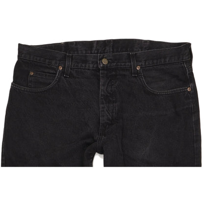 Lee Portland Men Black Straight Regular Jeans W38 L29