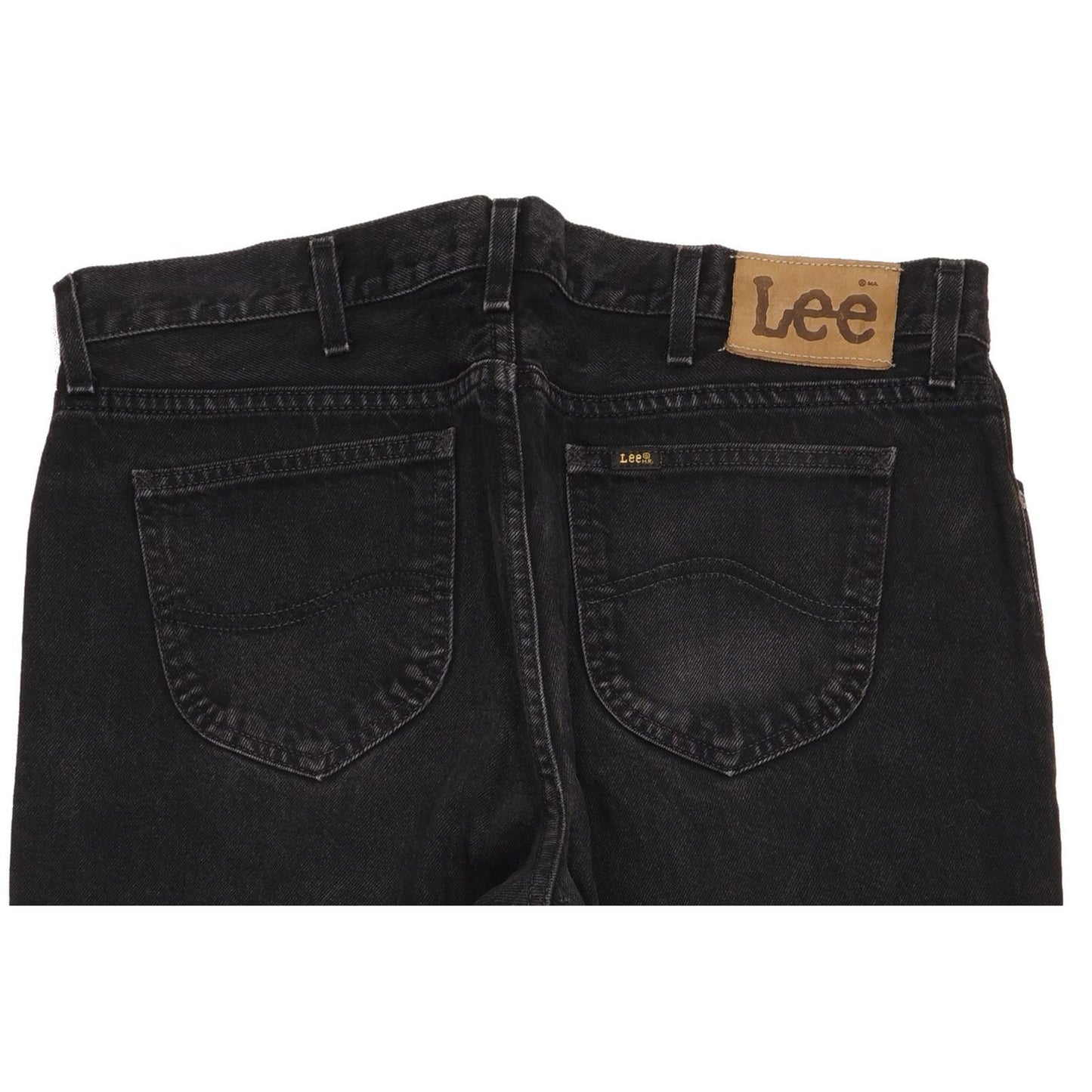 Lee Portland Men Black Straight Regular Jeans W38 L29