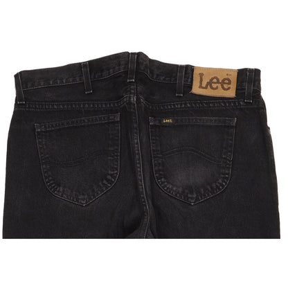 Lee Portland Men Black Straight Regular Jeans W38 L29