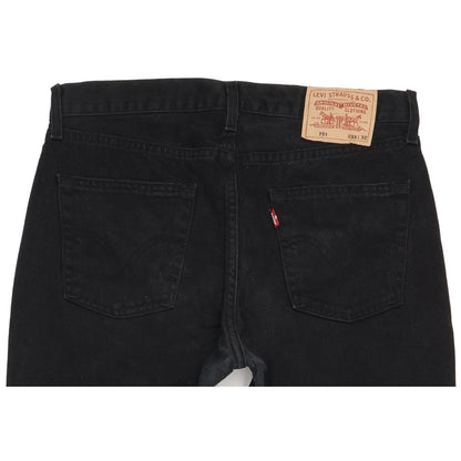 Levi's 751 Men Black Straight Regular Jeans W33 L32