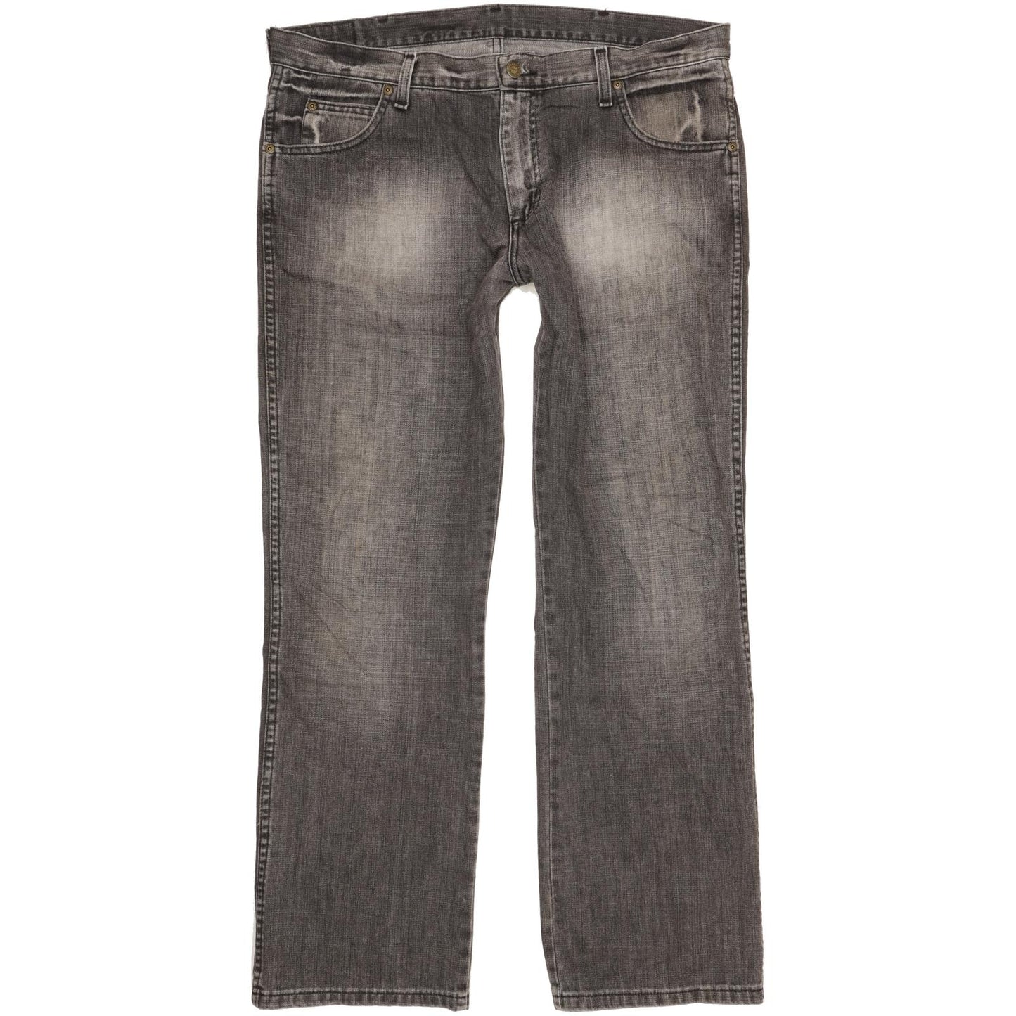 Wrangler Durable Quality Men Grey Bootcut Regular Jeans W37 L32