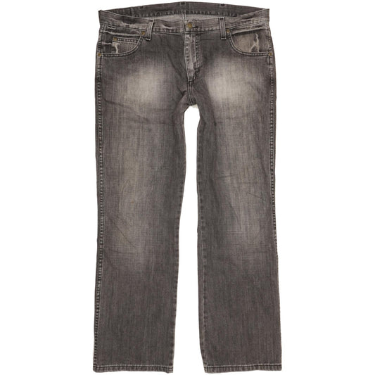 Wrangler Durable Quality Men Grey Bootcut Regular Jeans W37 L32