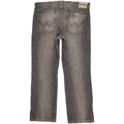 Wrangler Durable Quality Men Grey Bootcut Regular Jeans W37 L32