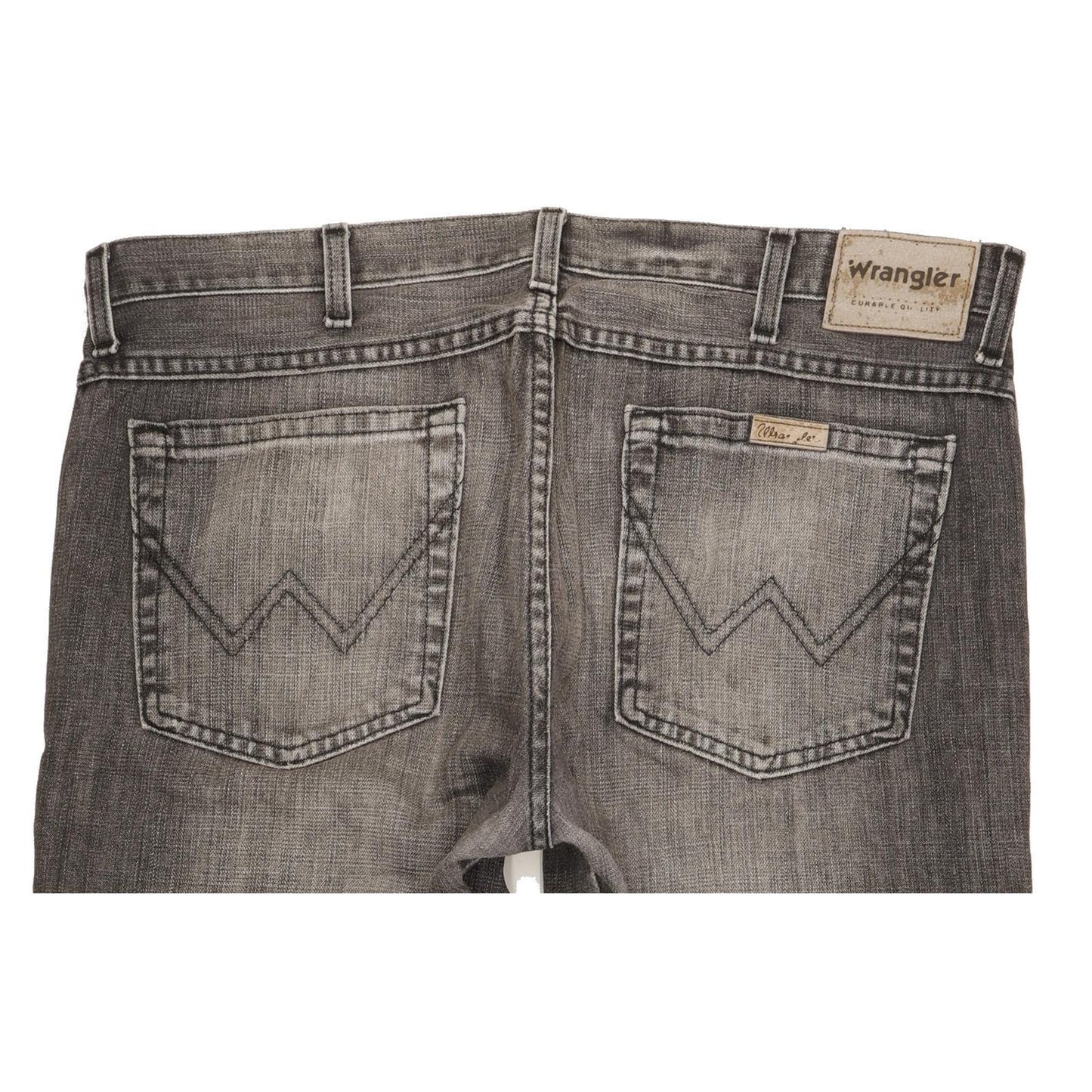 Wrangler Durable Quality Men Grey Bootcut Regular Jeans W37 L32