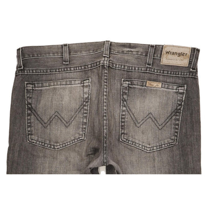 Wrangler Durable Quality Men Grey Bootcut Regular Jeans W37 L32