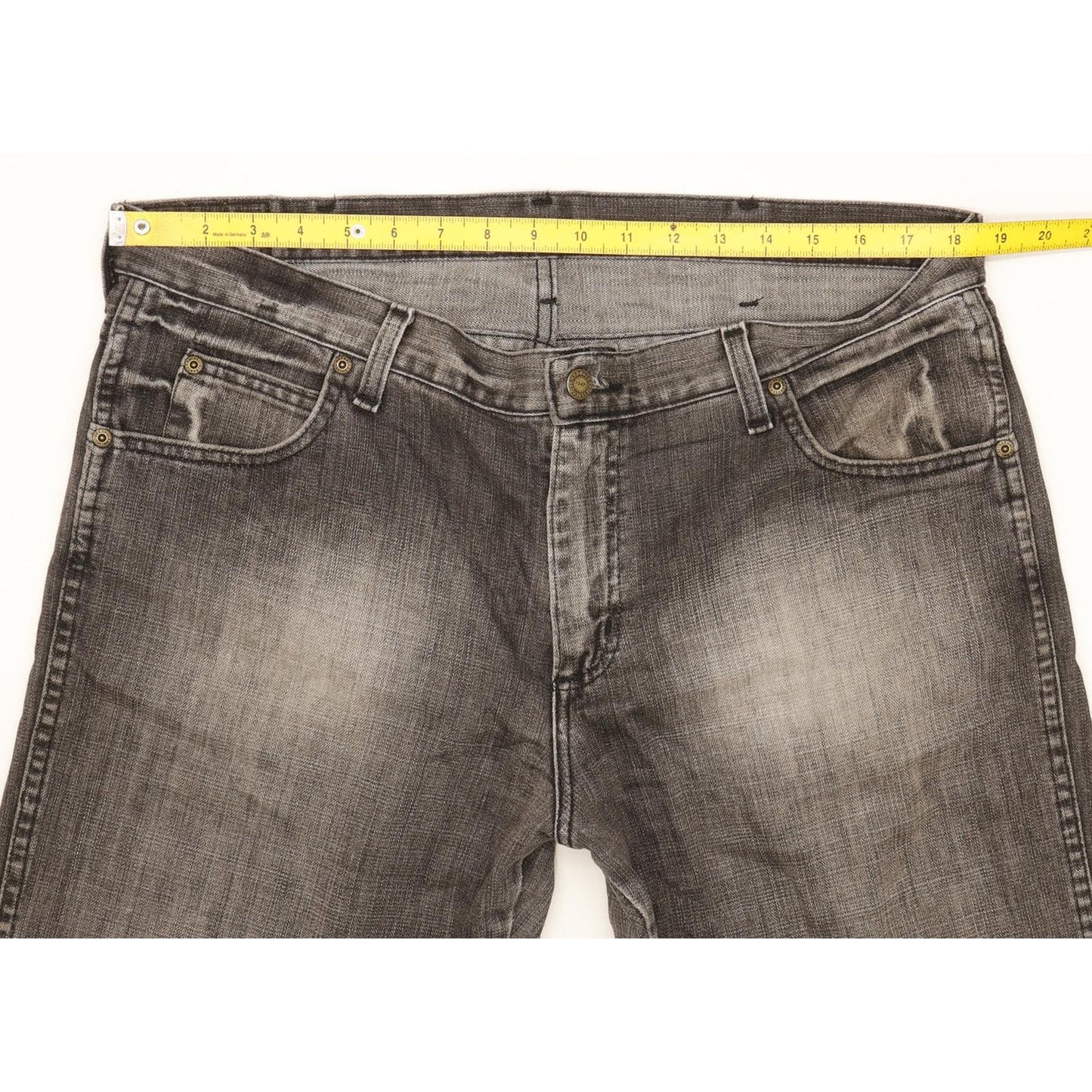 Wrangler Durable Quality Men Grey Bootcut Regular Jeans W37 L32