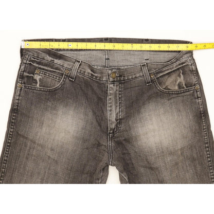 Wrangler Durable Quality Men Grey Bootcut Regular Jeans W37 L32