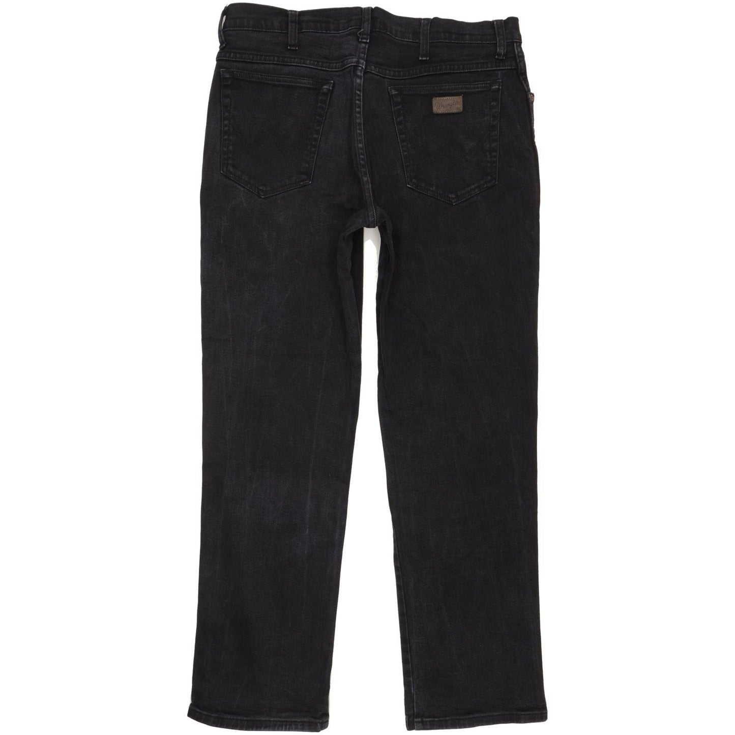 Wrangler Texas Men Black Straight Regular Stretch Jeans W35 L31