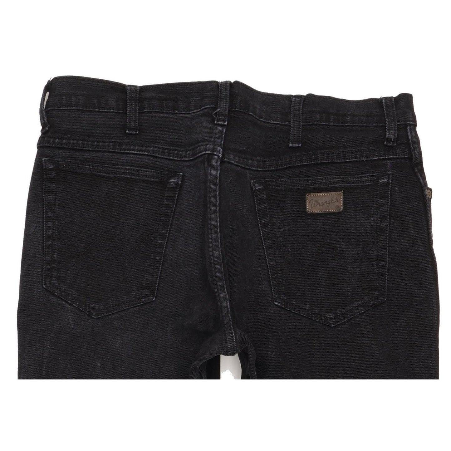 Wrangler Texas Men Black Straight Regular Stretch Jeans W35 L31