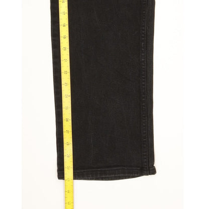 Wrangler Texas Men Black Straight Regular Stretch Jeans W35 L31