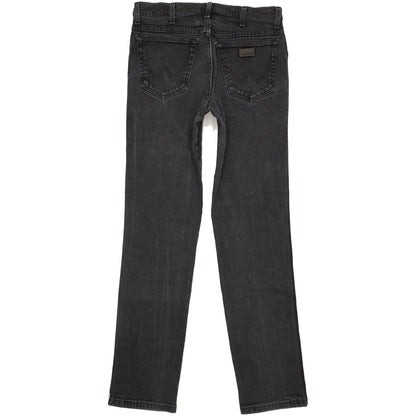 Wrangler Texas Men Black Straight Regular Stretch Jeans W33 L33