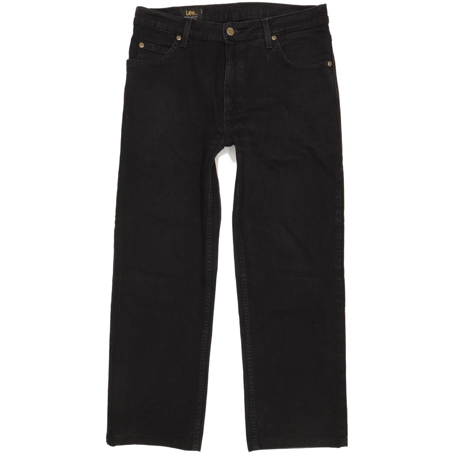 Lee Brooklyn Men Black Straight Regular Jeans W32 L26