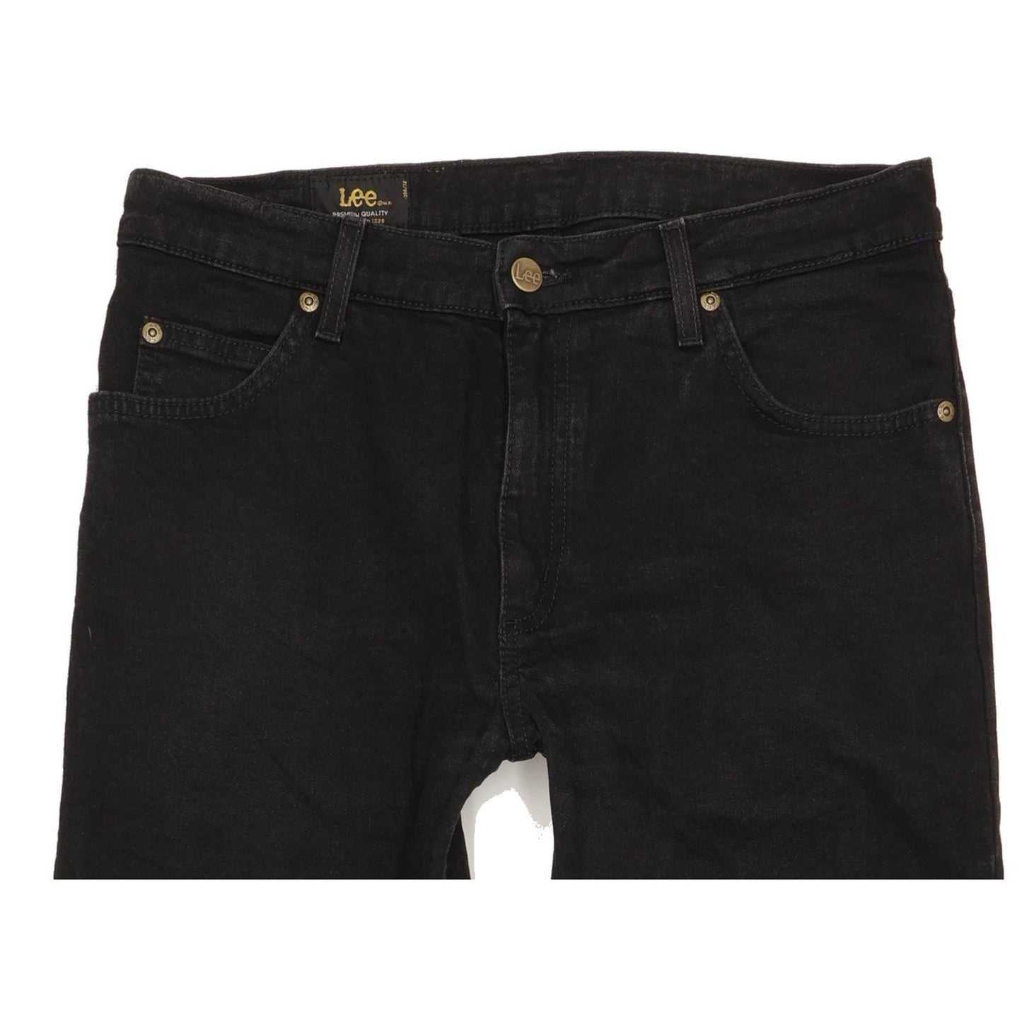 Lee Brooklyn Men Black Straight Regular Jeans W32 L26