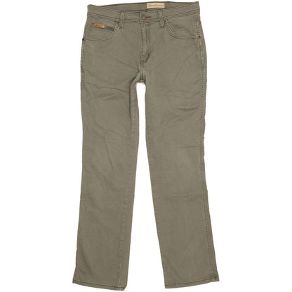 Wrangler Arizona Men Green Straight Regular Stretch Jeans W33 L32