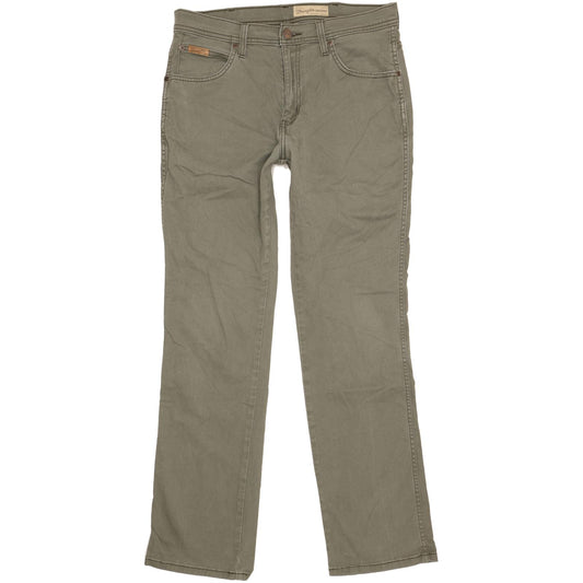 Wrangler Arizona Men Green Straight Regular Stretch Jeans W33 L32