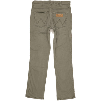 Wrangler Arizona Men Green Straight Regular Stretch Jeans W33 L32