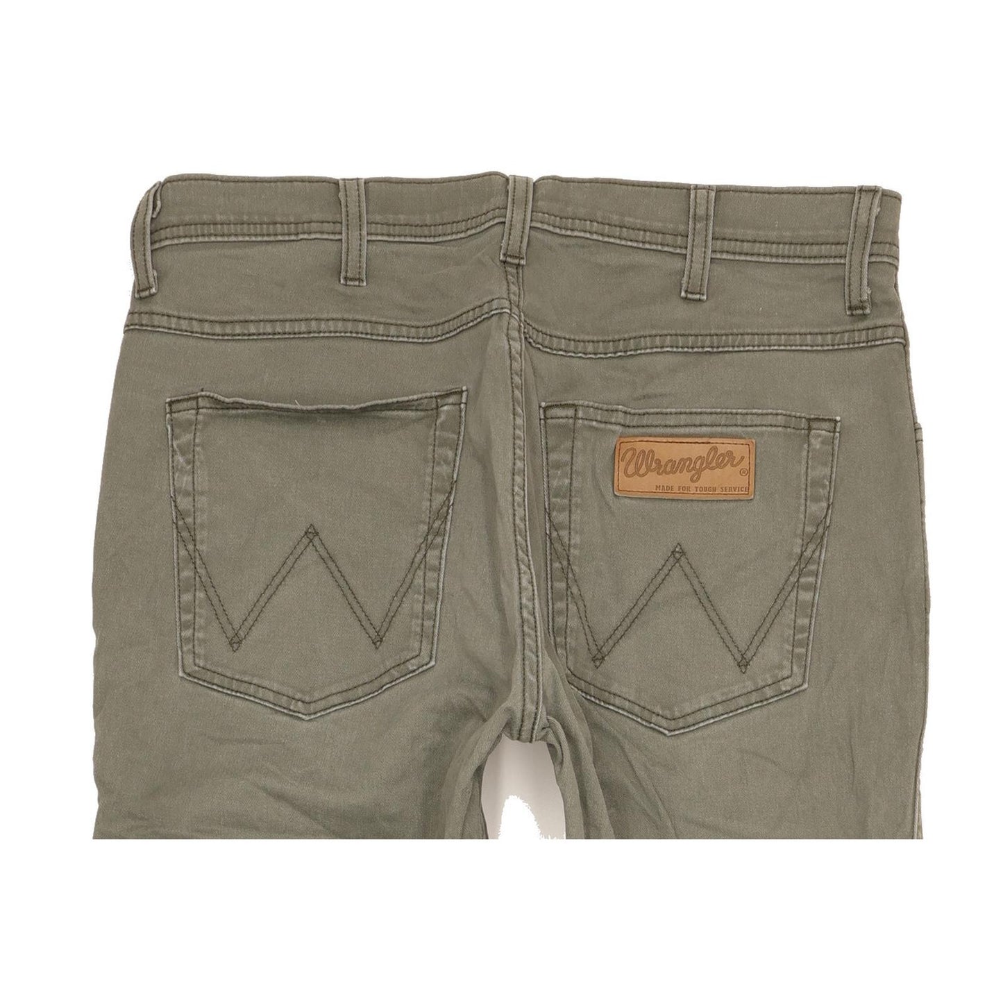 Wrangler Arizona Men Green Straight Regular Stretch Jeans W33 L32