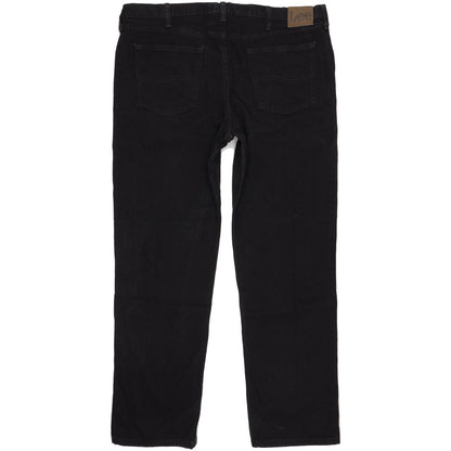 Lee Jim Men Black Straight Regular Jeans W40 L32