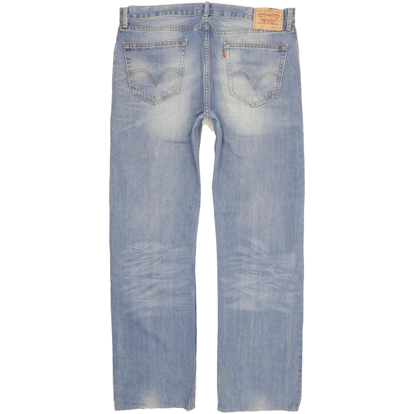 Levi's 505 Men Blue Straight Regular Jeans W37 L33