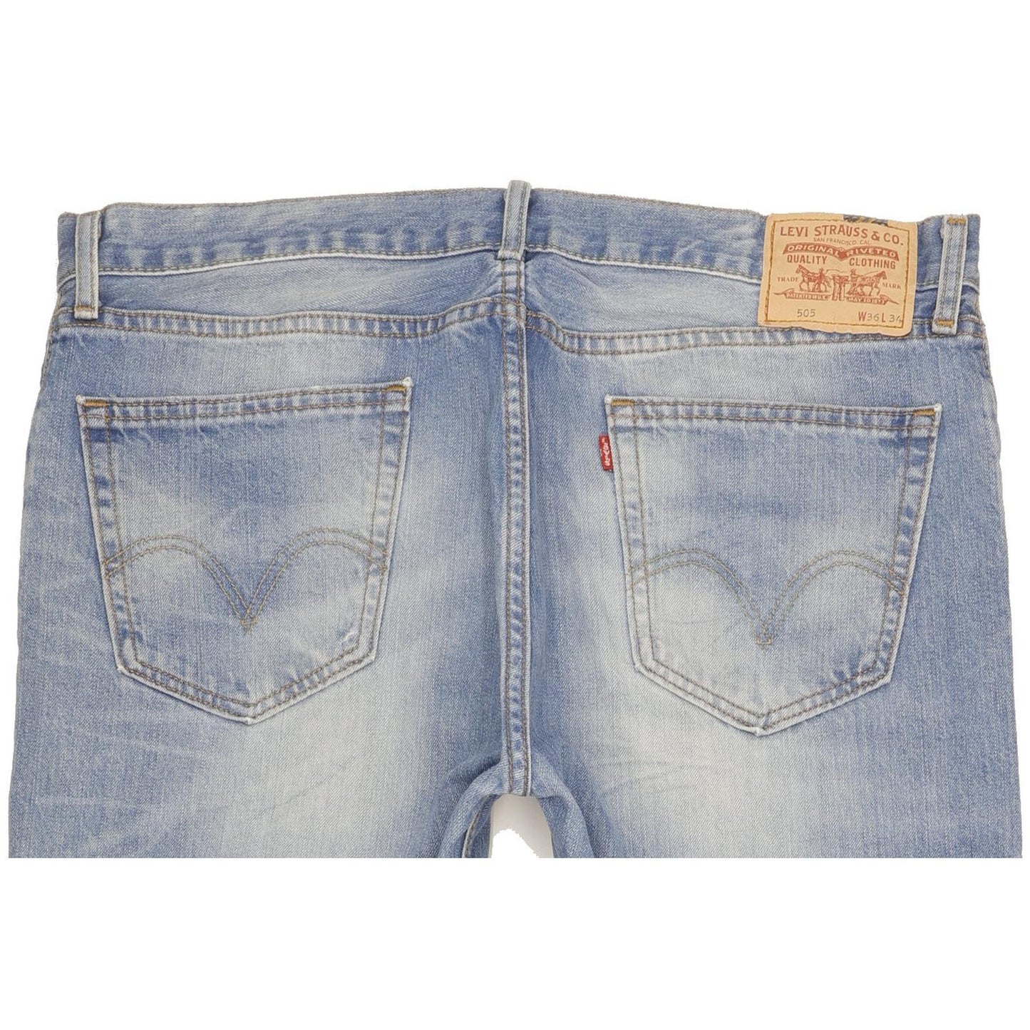 Levi's 505 Men Blue Straight Regular Jeans W37 L33