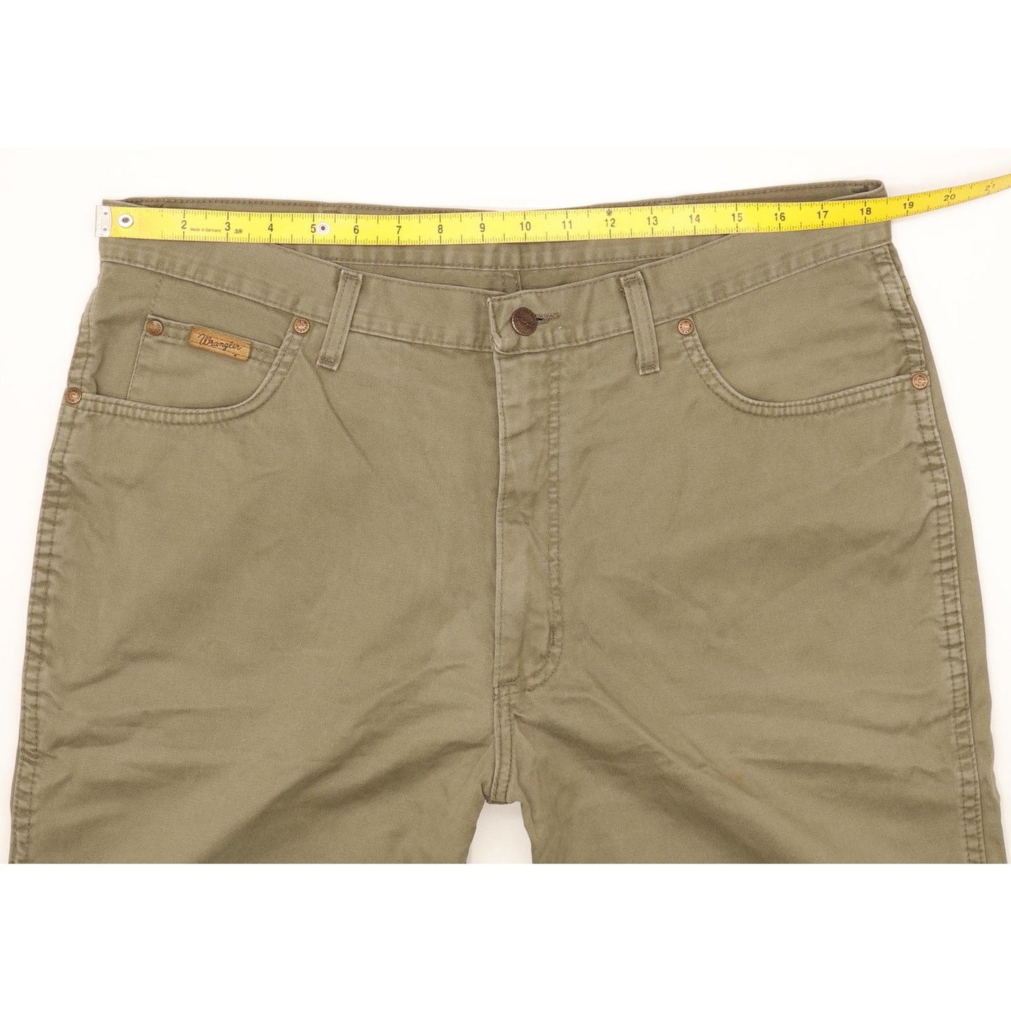 Wrangler Ohio Men Green Straight Regular Jeans W37 L29