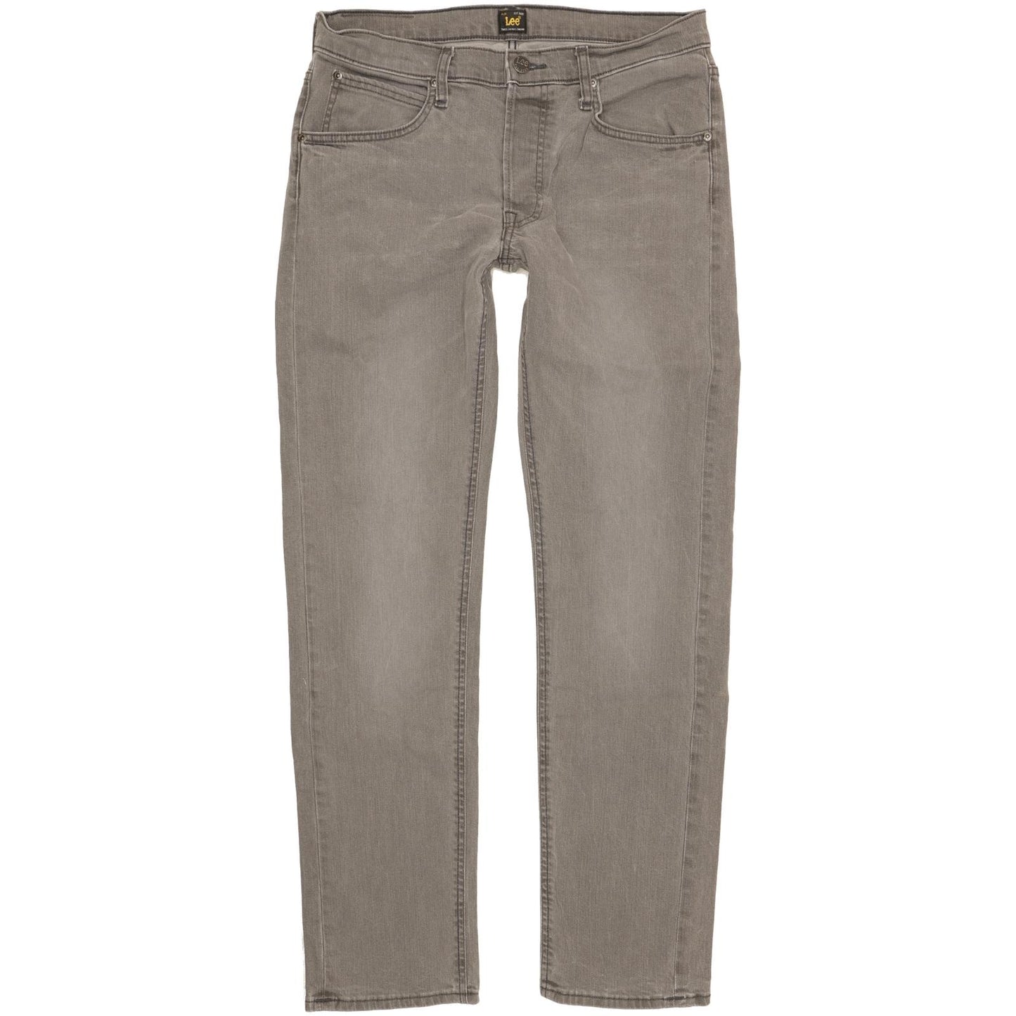 Lee Daren Men Grey Straight Slim Stretch Jeans W32 L32