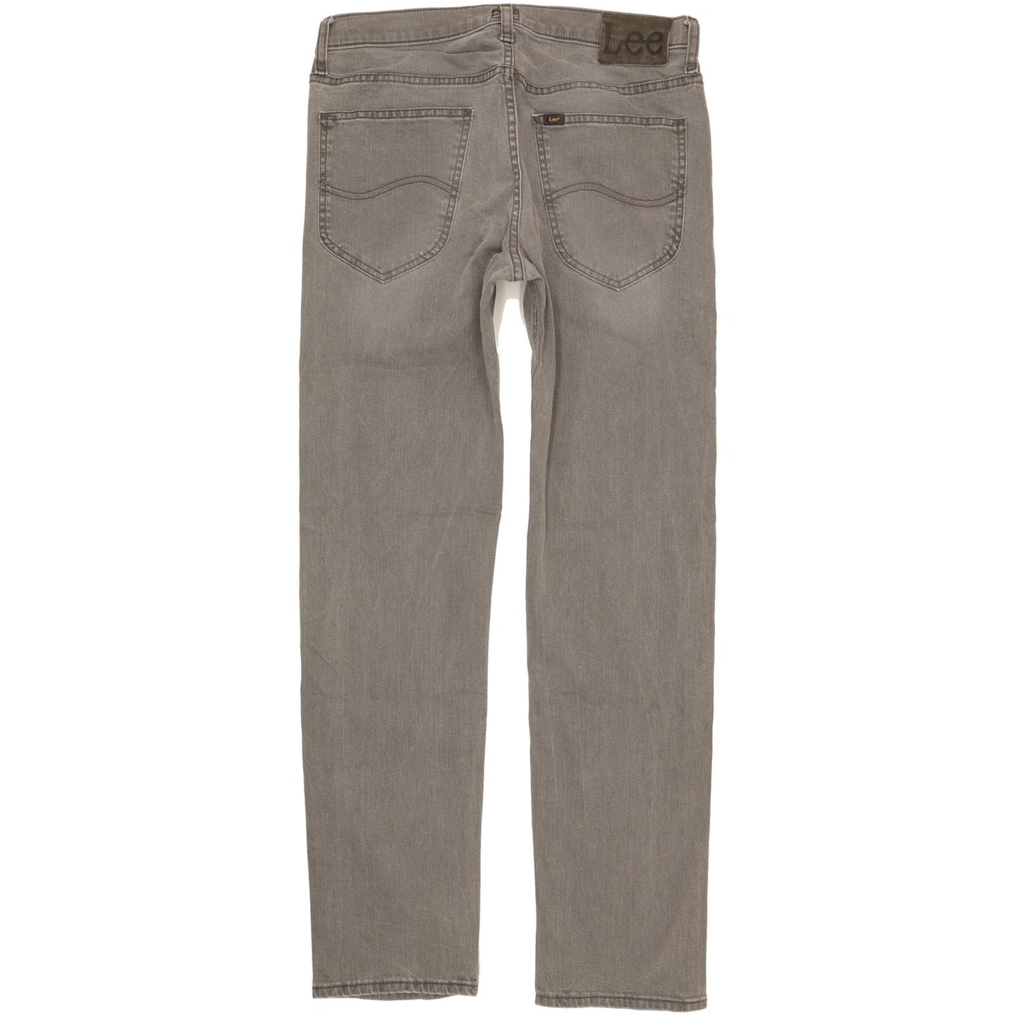 Lee Daren Men Grey Straight Slim Stretch Jeans W32 L32