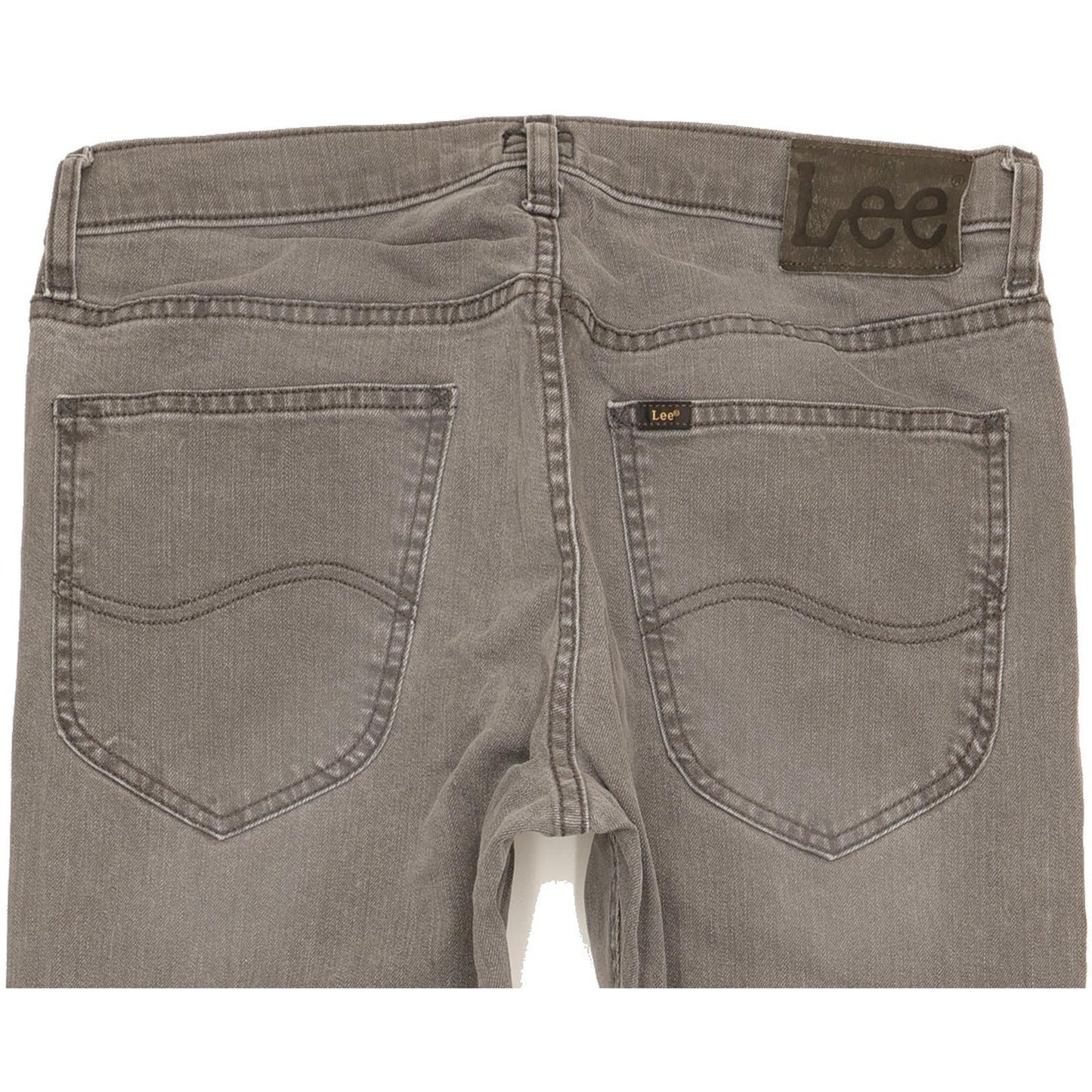 Lee Daren Men Grey Straight Slim Stretch Jeans W32 L32