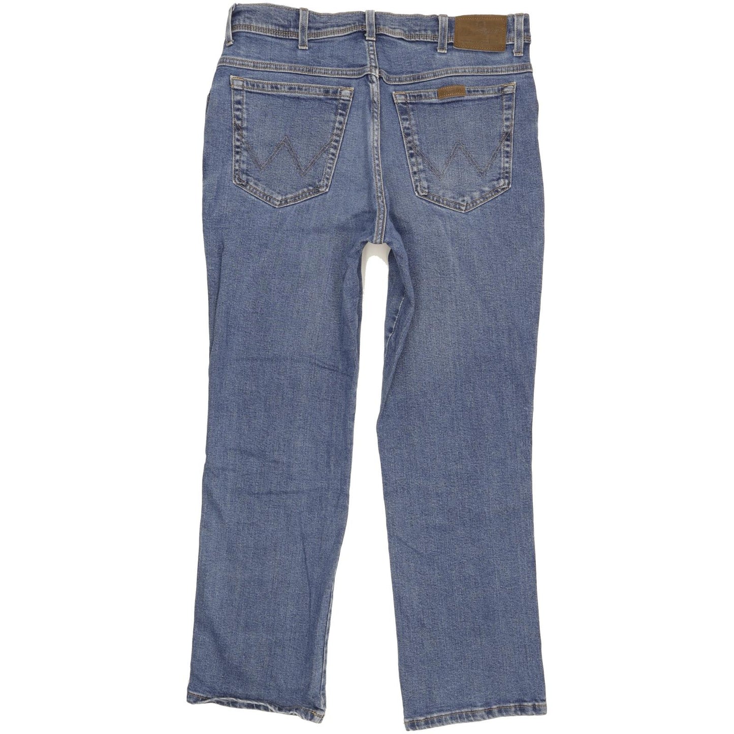 Wrangler Durable Quality Men Blue Straight Regular Stretch Jeans W36 L29