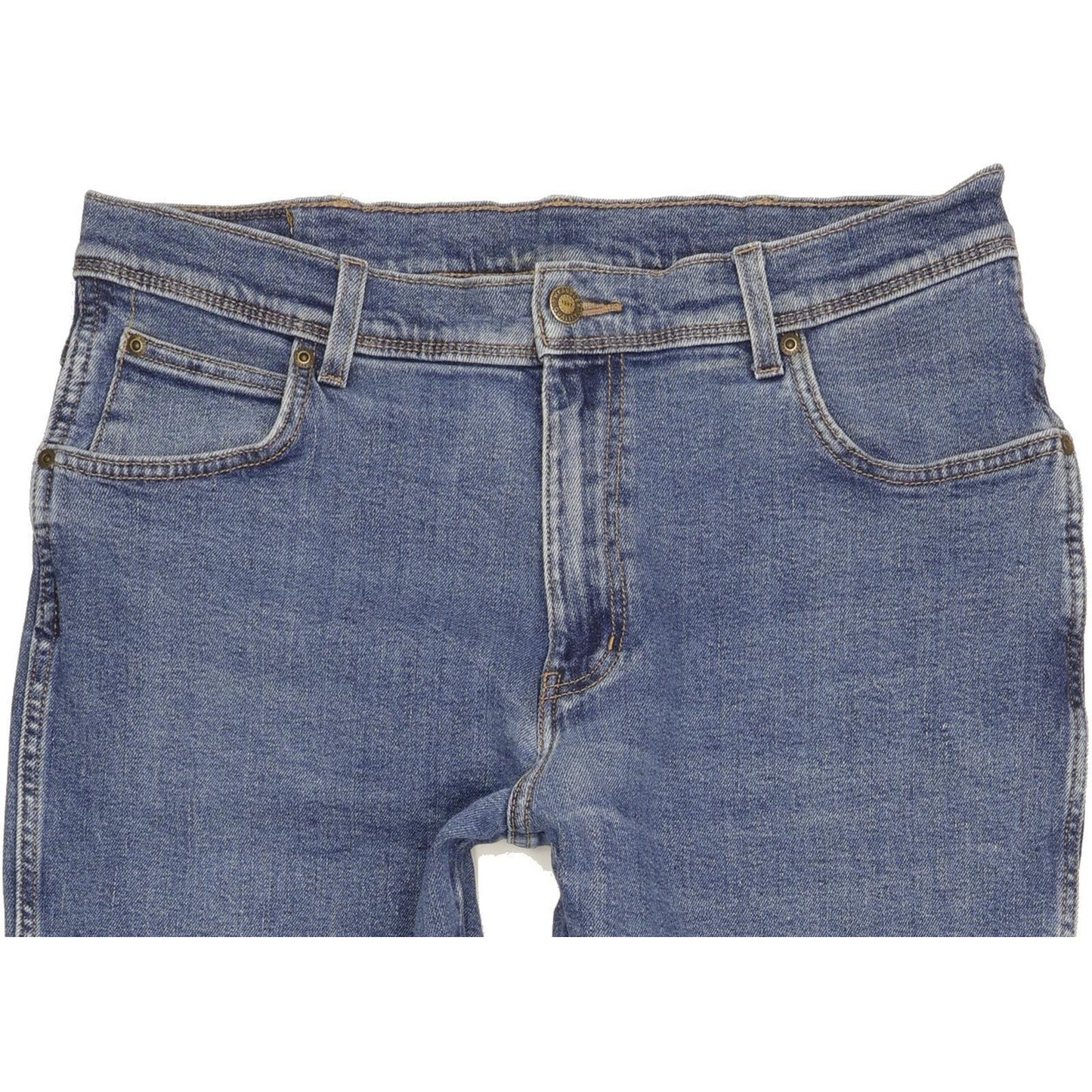 Wrangler Durable Quality Men Blue Straight Regular Stretch Jeans W36 L29