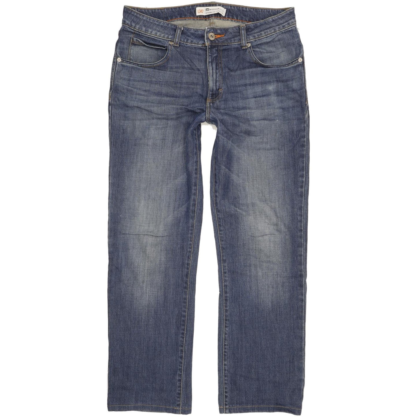 Lee Modern Men Blue Straight Regular Stretch Jeans W34 L31