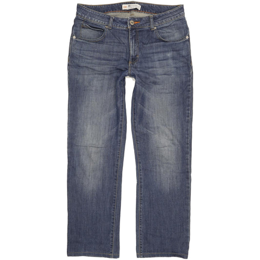Lee Modern Men Blue Straight Regular Stretch Jeans W34 L31