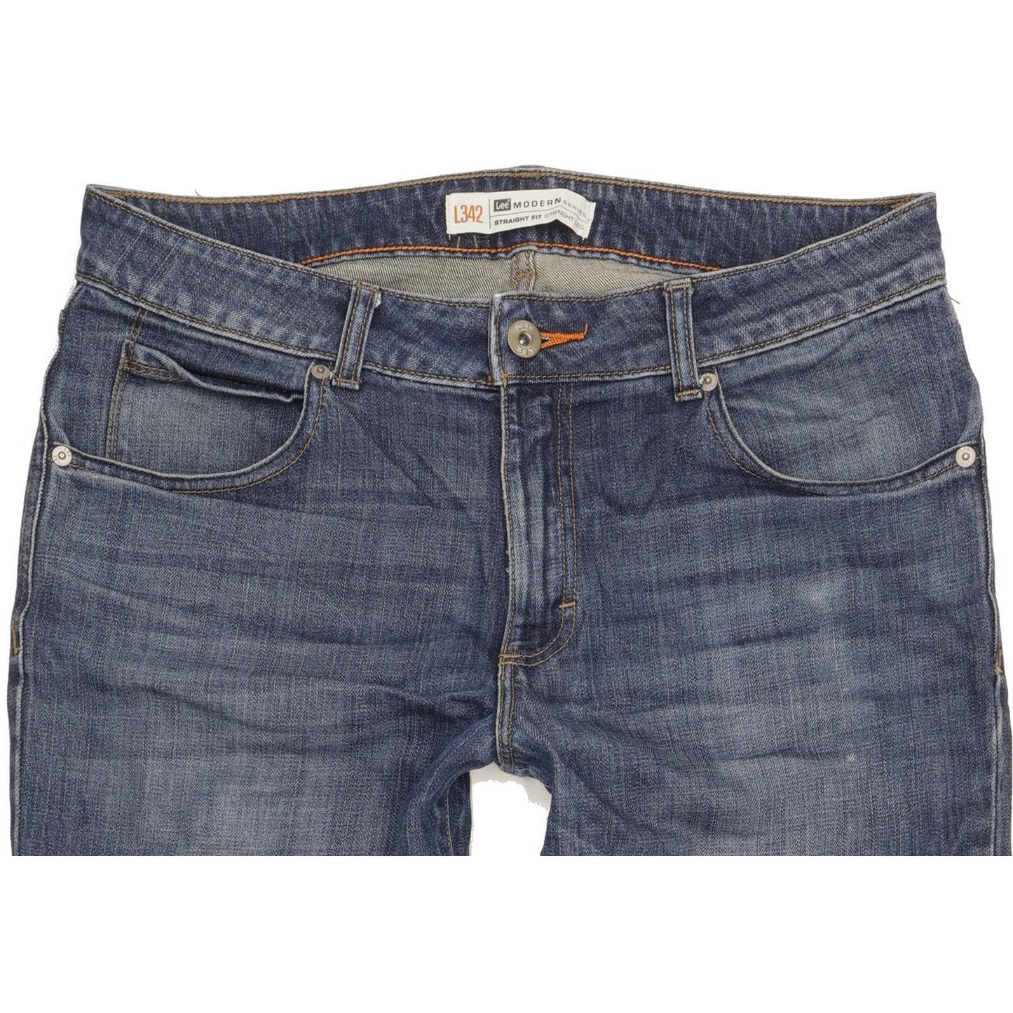 Lee Modern Men Blue Straight Regular Stretch Jeans W34 L31