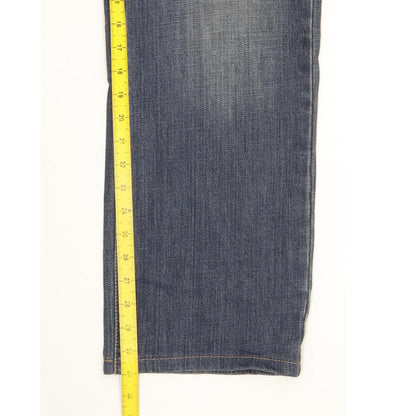 Lee Modern Men Blue Straight Regular Stretch Jeans W34 L31