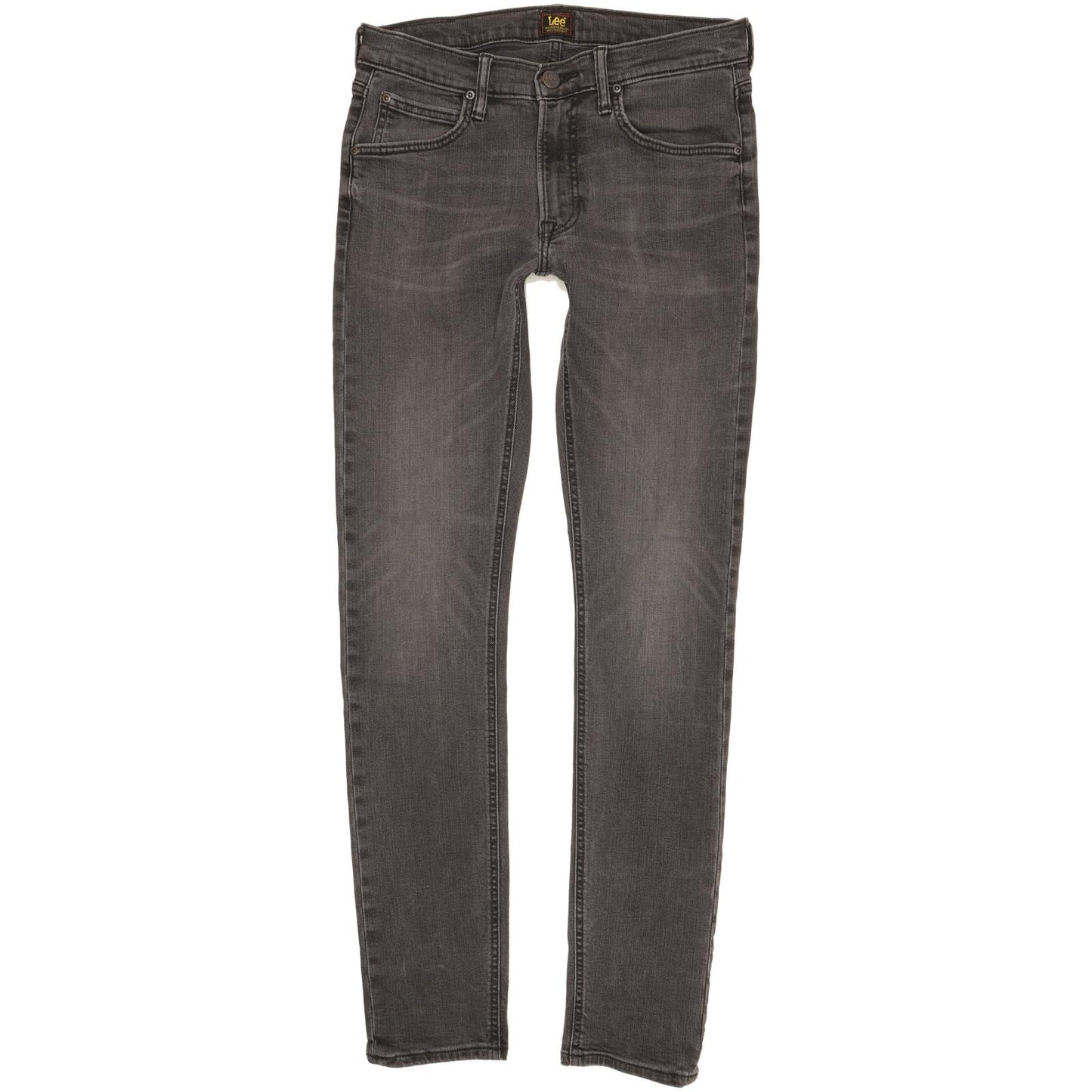 Lee Luke Men Charcoal Skinny Slim Stretch Jeans W30 L33