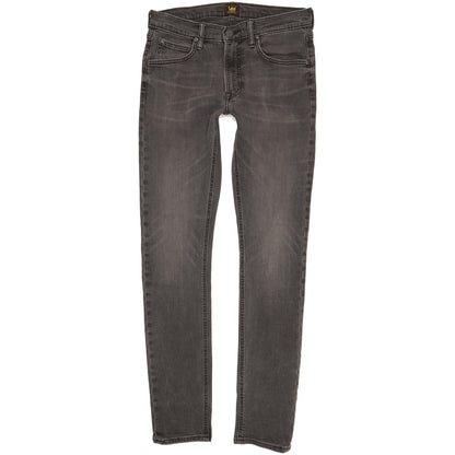 Lee Luke Men Charcoal Skinny Slim Stretch Jeans W30 L33