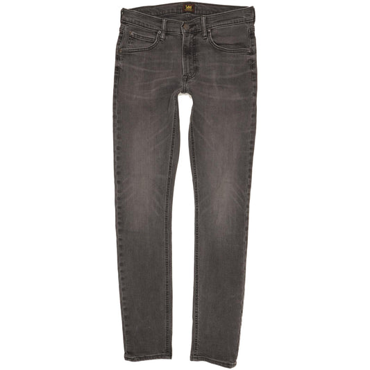 Lee Luke Men Charcoal Skinny Slim Stretch Jeans W30 L33