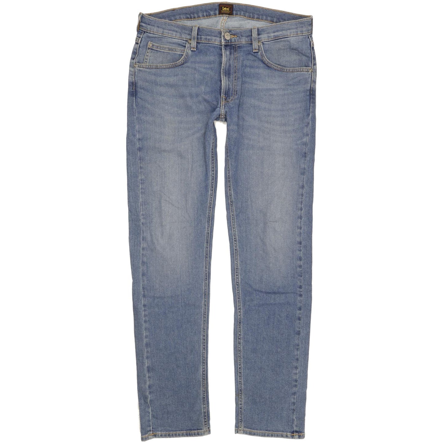 Lee Daren Men Blue Straight Slim Stretch Jeans W34 L34