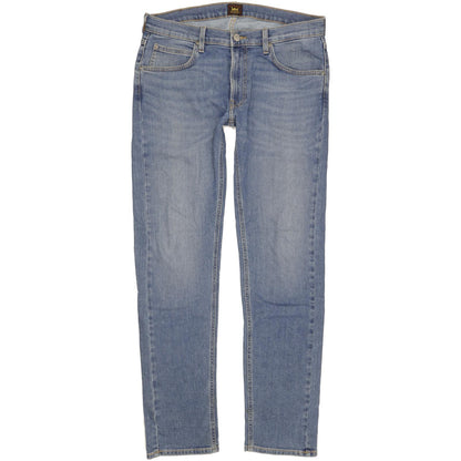 Lee Daren Men Blue Straight Slim Stretch Jeans W34 L34