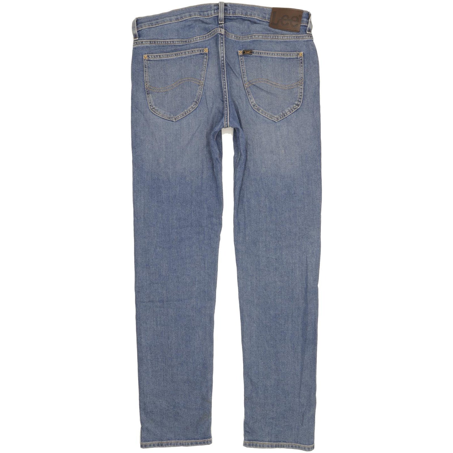 Lee Daren Men Blue Straight Slim Stretch Jeans W34 L34