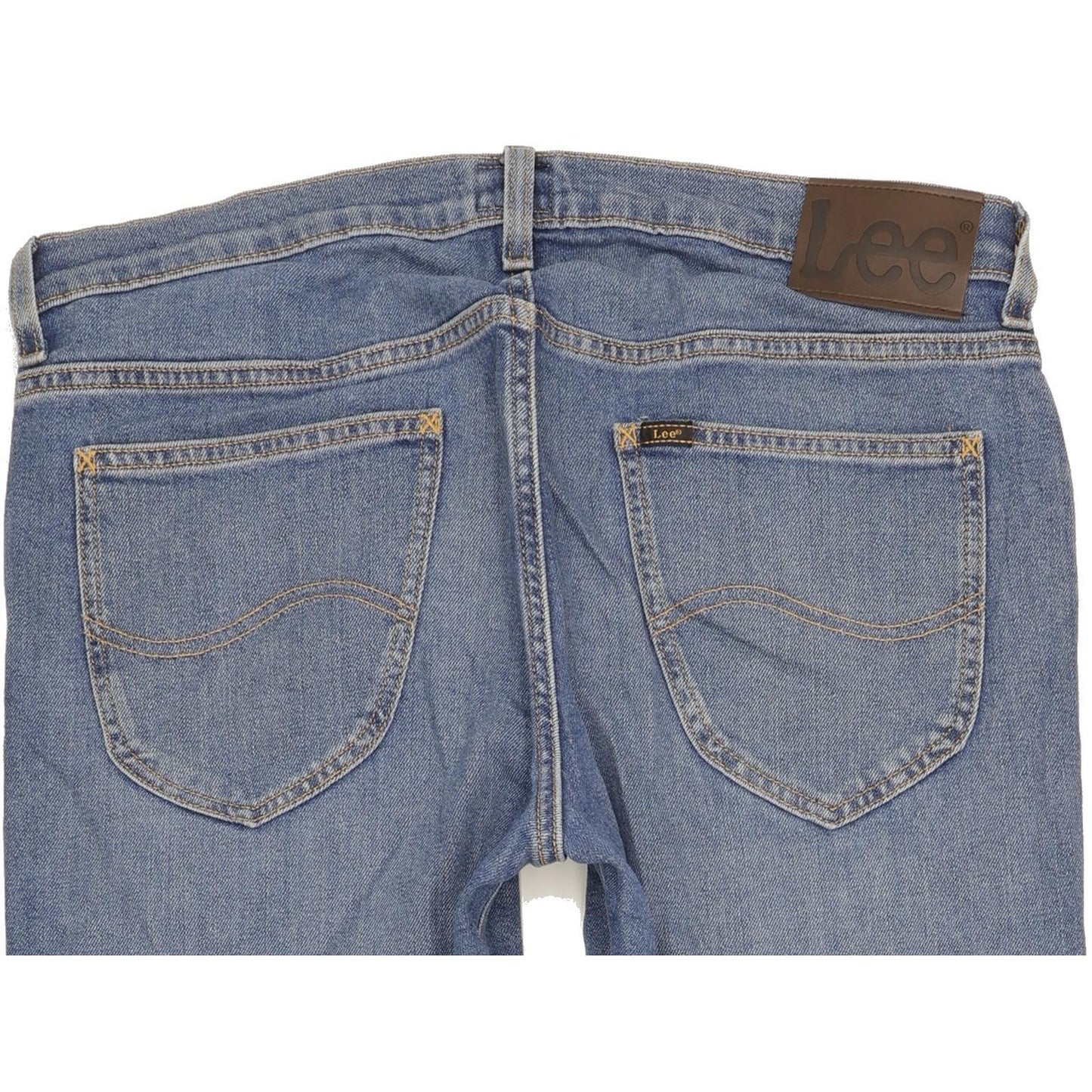 Lee Daren Men Blue Straight Slim Stretch Jeans W34 L34